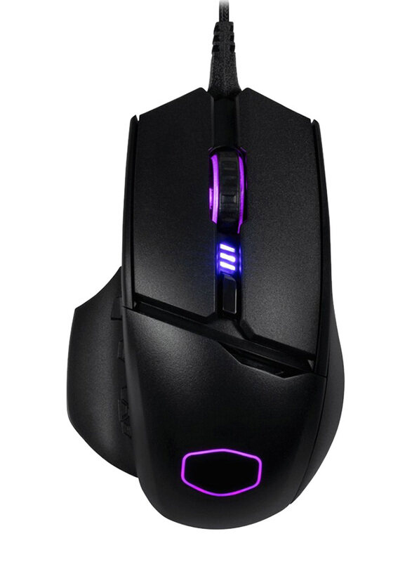 

Cooler Master MM-830 Wired Optical Gaming Mouse with 24, 000 DPI, OLED Display, 4-Zone RGB, Black