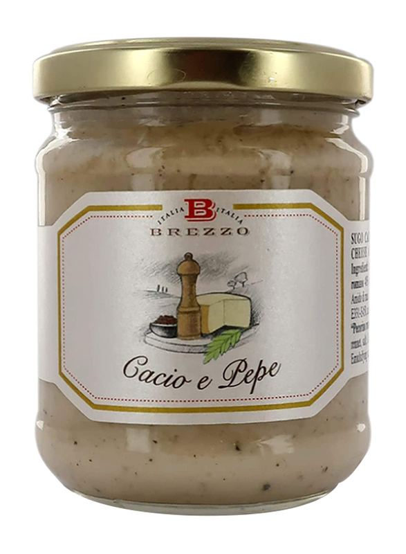 Brezzo - Italian  Cacio e Pepe Sauce Condiment for Pasta, 180g