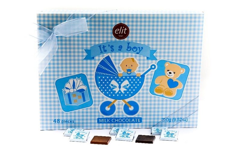 

Elite 1924 ELIT 1924 "It's a Boy" Milk Chocolate Box with bag, 270gm