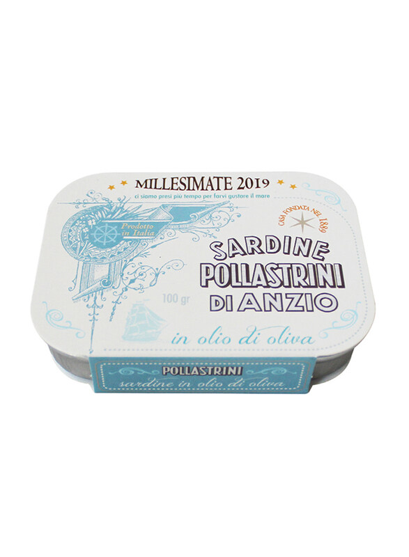

Pollastrini di Anzio Premium Millesimate 2019 Italian Vintage Sardines in Olive Oil, 100g