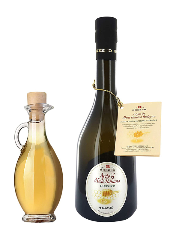 Brezzo Italian Organic Honey Vinegar Rustic Bottle, 250ml