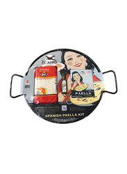 EL Avion Spanish Paella Kit - Special Rice Arroz 500g + Paella Seasoning with Saffron 9g + Extra Virgin Olive Oil 20ml with Authentic Paella Pan - 2-3 pax