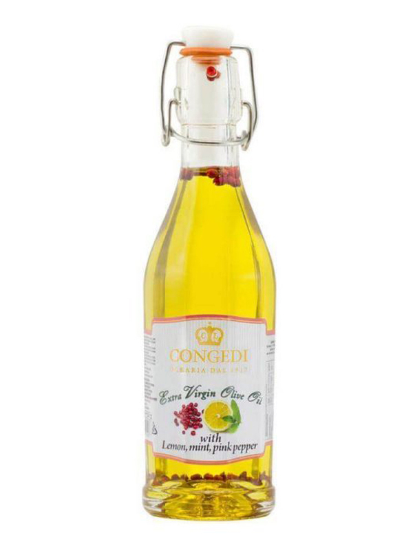 Congedi Extra Virgin Olive Oil with Lemon, Mint, Pink Pepper, 250ml