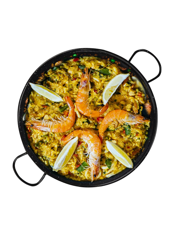 EL Avion Spanish Paella Kit - Special Rice Arroz 500g + Paella Seasoning with Saffron 9g + Extra Virgin Olive Oil 250ml with Authentic Paella Pan - 4-5 pax