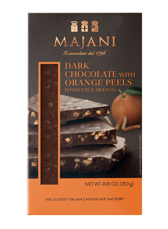 Majani Snaps Dark Chocolate with Orange Peel, 250g
