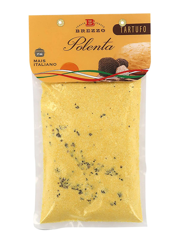 Brezzo - Italian  Flour for Polenta with Truffle mix with Italian Corn, 300g