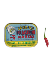 Pollastrini di Anzio Wild Caught Spiced Sardines in Olive Oil, 100g