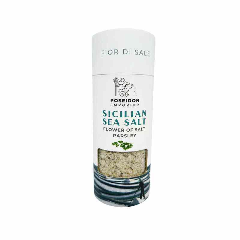 

Poseidon Emporium Sicilian Sea Salt - Flower of Salt with Parsley