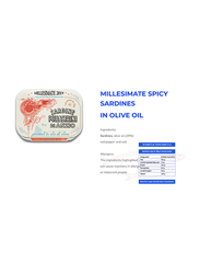 Pollastrini di Anzio Premium Millesimate 2019 Italian Spiced Vintage Sardines in Olive Oil, 100g