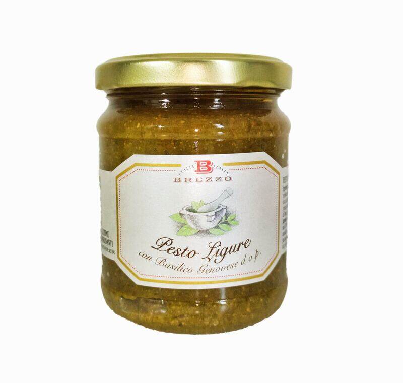 

Brezzo Ligurian pesto With Dop Genovese Basil in Extra Virgin Olive 180g