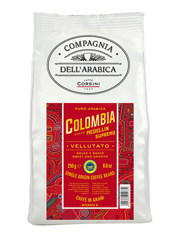 Corsini Colombia Single Origin Pure Arabica Coffee Beans, 250g