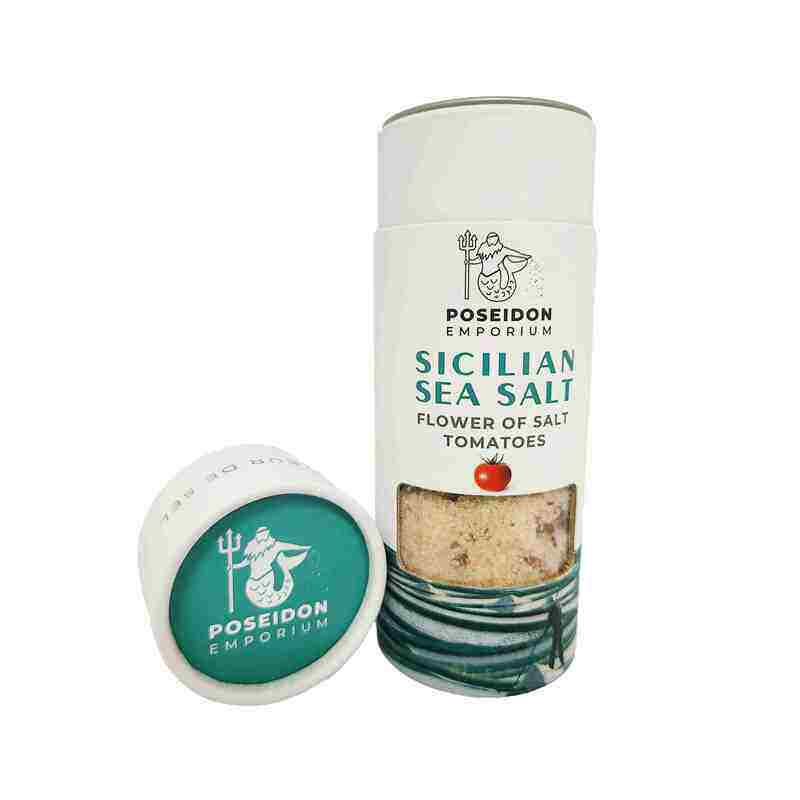 

Poseidon Emporium Sicilian Sea Salt - Flower of Salt with Tomato