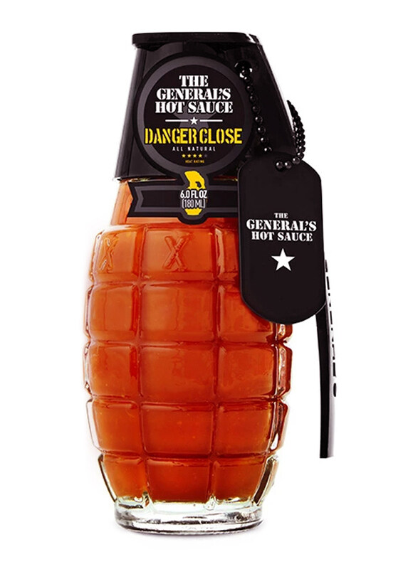 

The General's Hot Sauce Danger Close American Cayenne & Habanero Peppers Sauces, 180ml