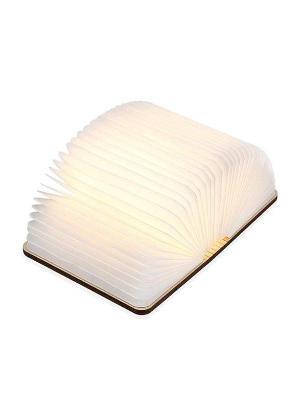 Sundus Portable Bluetooth LED Book Light Quran Speaker, White