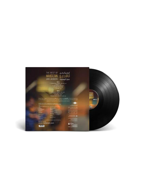 Best of Maher Zain Live & Acoustic Arabic Music Vinyl Record, Black