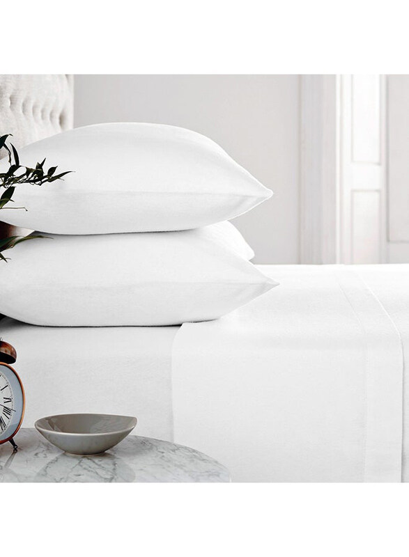 

Generic 2-Piece Cotton Blend Solid Pillow Cover Cotton Blend, White