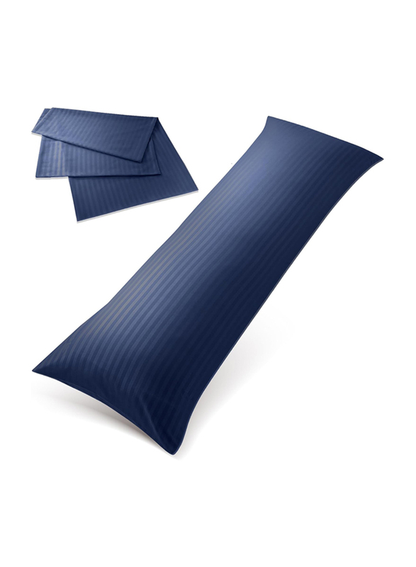 Hotel Linen Klub Long Body Pillowcase with Envelope Closure, Navy Blue