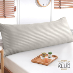 Hotel Linen Klub Long Body Pillowcase with Envelope Closure, Beige