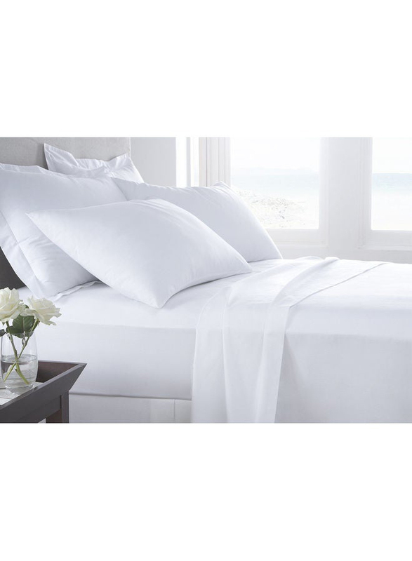 Hotel Linen Klub 4-Piece Deyarco Hotel Linen Klub Bed Sheet, Double, White