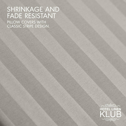 Hotel Linen Klub Long Body Pillowcase with Envelope Closure, Beige