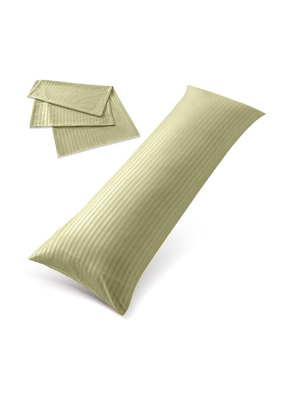 

Hotel Linen Klub 100% Microfiber Long Body Stripe Pillowcase, Olive