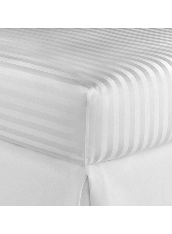 Hotel Linen Klub Fitted Sheet Cotton, King, White