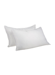 Hotel Linen Klub 2-Piece Hotel Soft Pillow Set Polyester, White