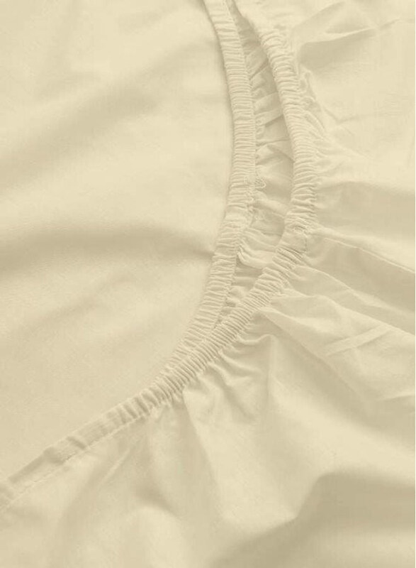 

Hotel Linen Klub 3-Piece Fitted Sheet And Pillowcases Set, Cream