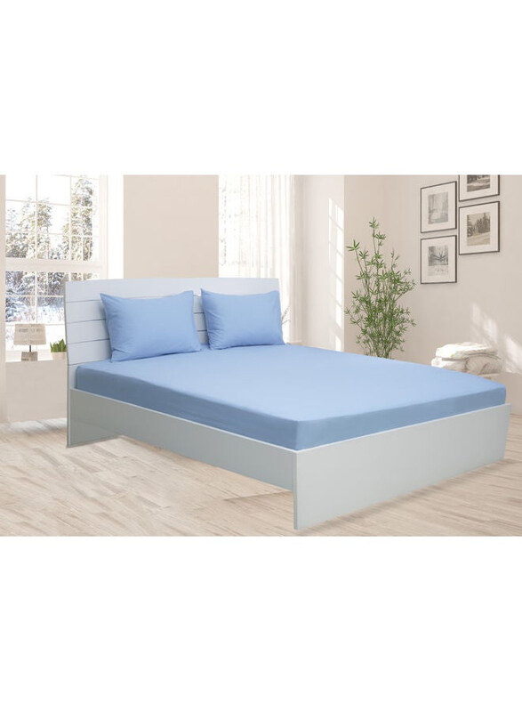 

Princess 3-Piece Fitted Sheet And Pillowcases Set Cotton Blend, Blue