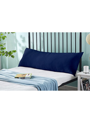 Krude 100% Polyester Long Body Pillow, Navy Blue