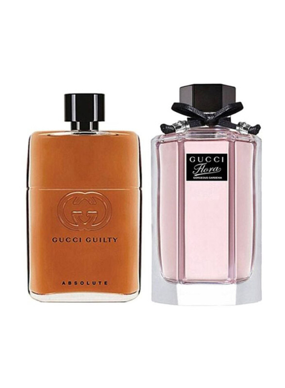 

Gucci 2-Piece Perfume Set Unisex, Guilty Absolute 90ml EDP Perfume, Gucci Flora 100ml EDT Perfume