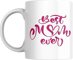 Whimsical Best Mom Ever Coffee Mug, Gift for Mother's Day, Birthday, Special Occasion