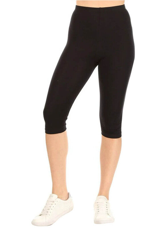 

Vitpharma Leggings Tight Bermuda for Women, 2XL, Black