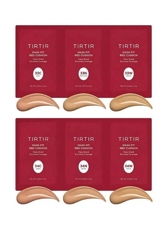 

Tirtir Mask Fit Red Cushion Foundation Trial Kit, #Medium Deep, Beige