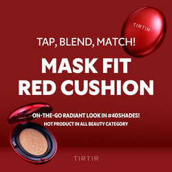 Tirtir Mask Fit Red Cushion Foundation, 0.15oz, 17C Porcelain, Beige