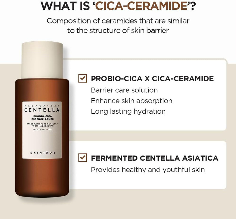 Skin1004 Madagascar Centella Probio-Cica Essence Toner, 210ml