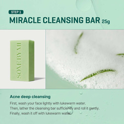 Some By Mi AHA-BHA-PHA 30 Days Miracle Starter Kit, Toner 30ml + Serum 10ml + Cream 20g + Cleansing Bar 30g, 4 Pieces