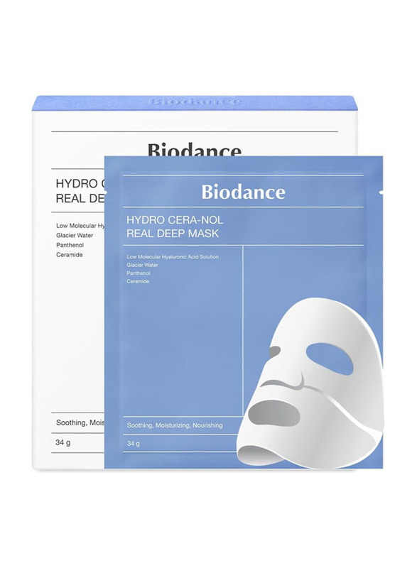 Biodance Hydro Cera-nol Real Deep Overnight Hydrogel Mask, 4 Piece