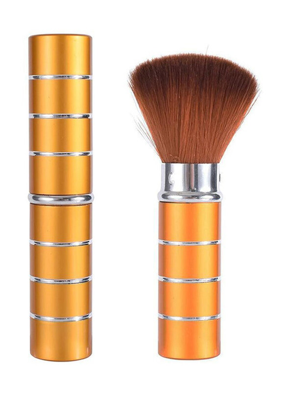 

L'Chear Retractable Makeup Brush, Gold