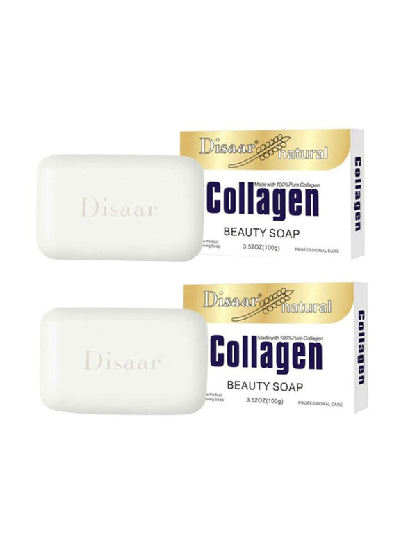 

Disaar Natural Collagen Beauty Soap Bar, 100gm, 2 Pieces
