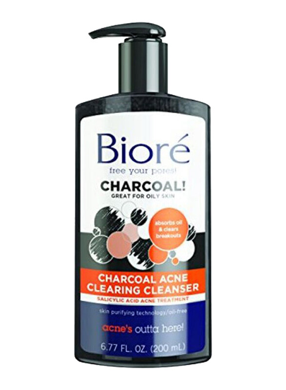 

Biore Charcoal Acne Clearing Cleanser Scrub, 6.77oz