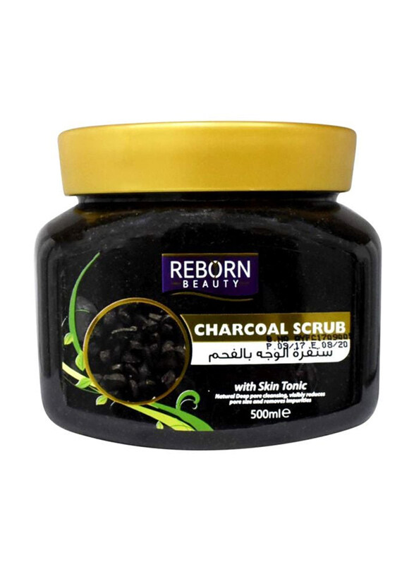 

Reborn Beauty Charcoal Scrub with Skin Tonic, 500ml