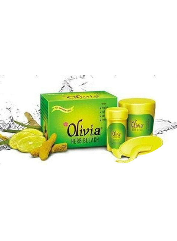 

Olivia Herb Bleach for Sensitive Skin with Haldi Chandan Aloe Vera Nimbu, 50 gm