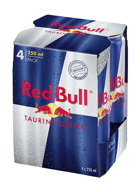 

Red Bull Taurine Energy Drink, 4 x 250ml