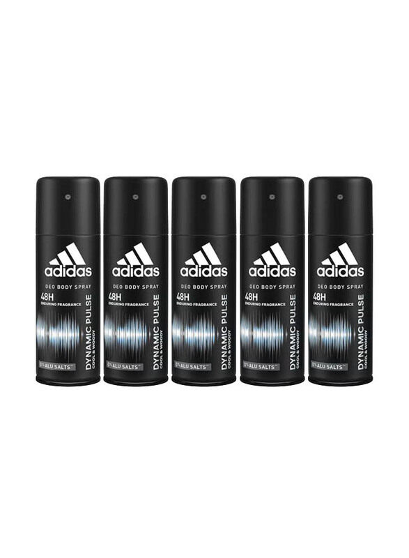 

Adidas Originals Dynamic Pulse Deodorant Body Spray, 5 x 150ml