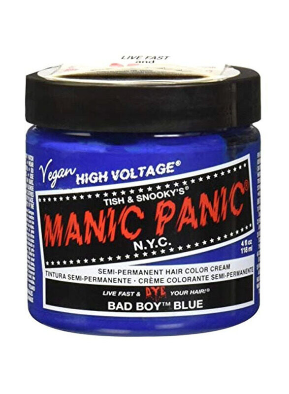 

Manic Panic High Voltage Semi-Permanent Hair Colour Cream, 118ml, Bad Boy Blue