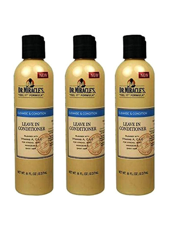 

Dr. Miracle'S Leave In Conditioner for Dry Hair, 3 x 237ml