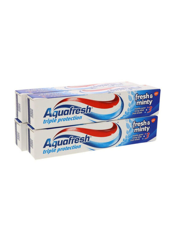 

Aquafresh Triple Protection Fresh and Minty Toothpaste, 4 x 125ml