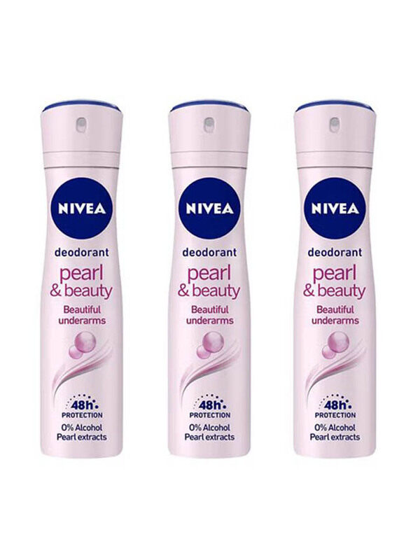 

Nivea Pearl & Beauty Deodorant, 3 x 150ml