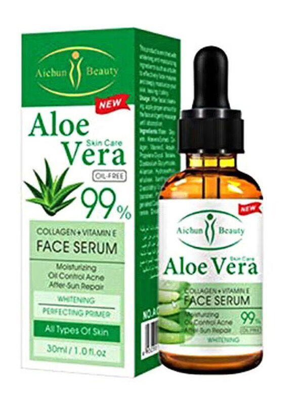 

Aichun Beauty Aloe Vera 99% Collagen & Vitamin E Face Serum, 30ml
